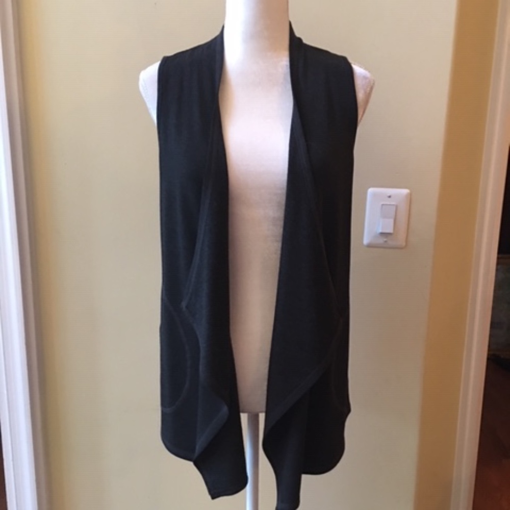 Cable & Gauge Heather Gray Open Cardigan